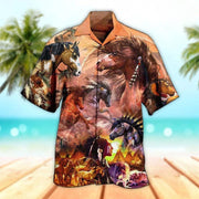 Gallop into Style with Our 3D Horse Hawaiian Shirt: A Native American Tribute to the Spirit of the Horse