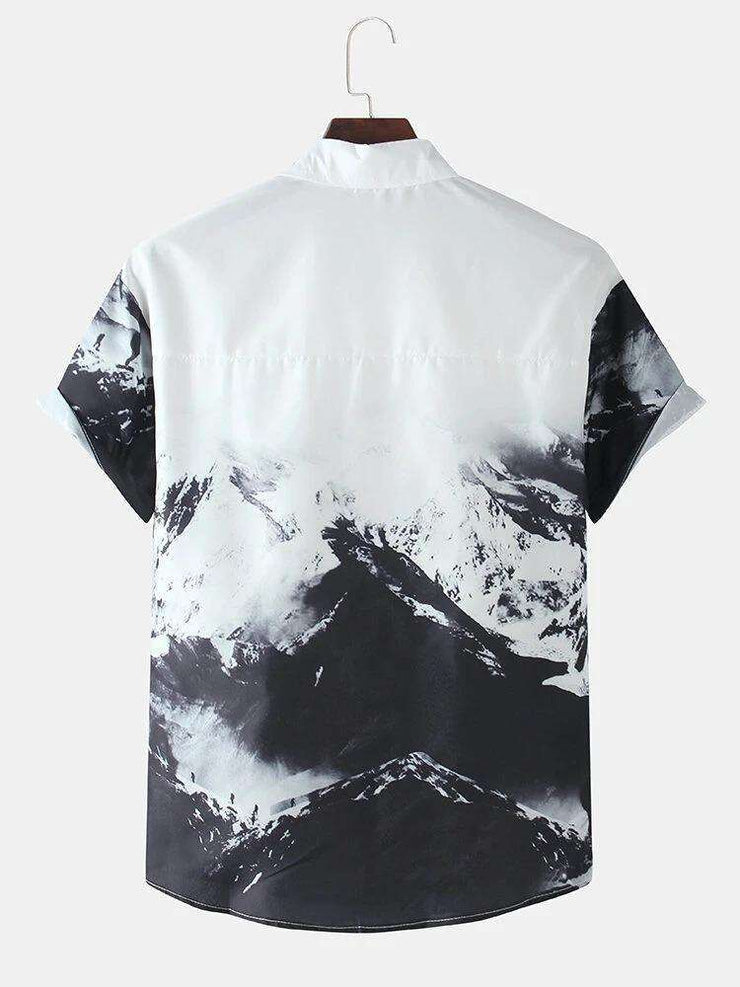 Men's Mountain Adventure Digital Printed Shirt