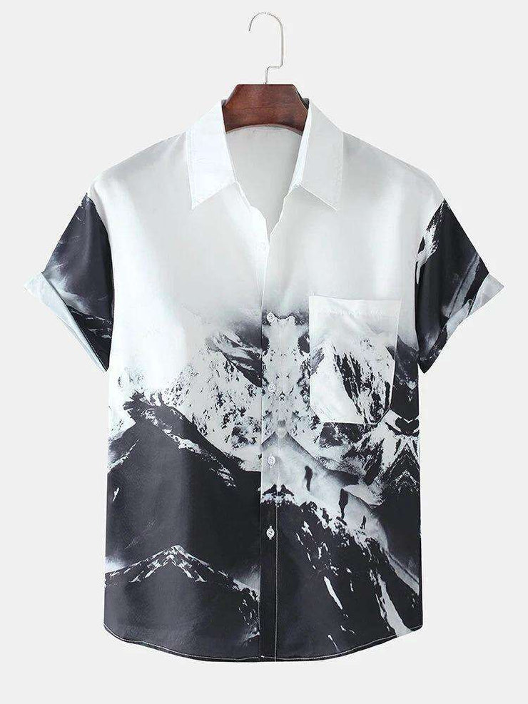 Men's Mountain Adventure Digital Printed Shirt