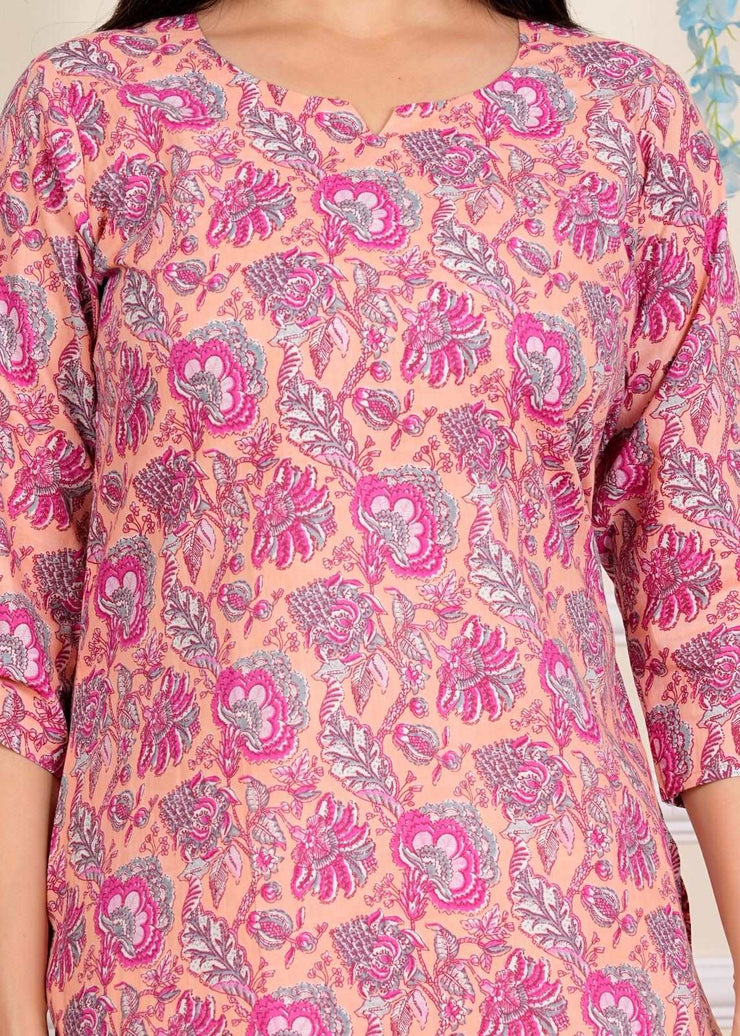 Sanganeri printed Cotton Co-Ord set for Women