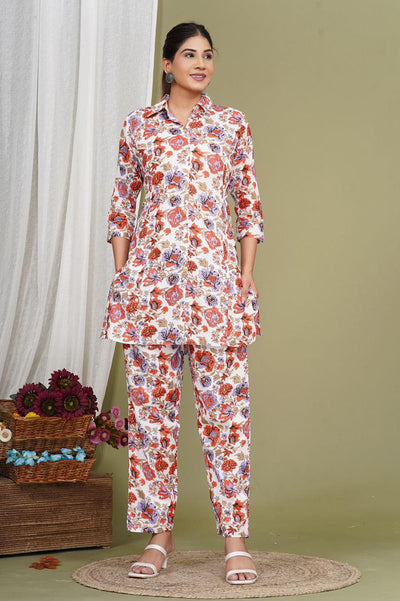 Chic Floral Print Co-ords Set for Women